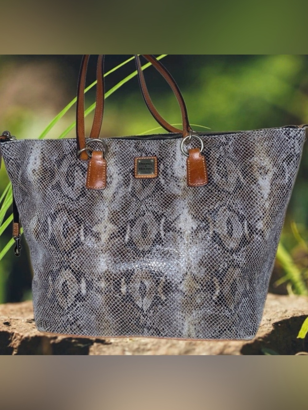 Dooney & Bourke Genuine Snakeskin Tote Bag